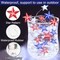 2 Pack Red White Blue Star Lights Remote Timer Battery Operated USA Flag Patriotic Decorations